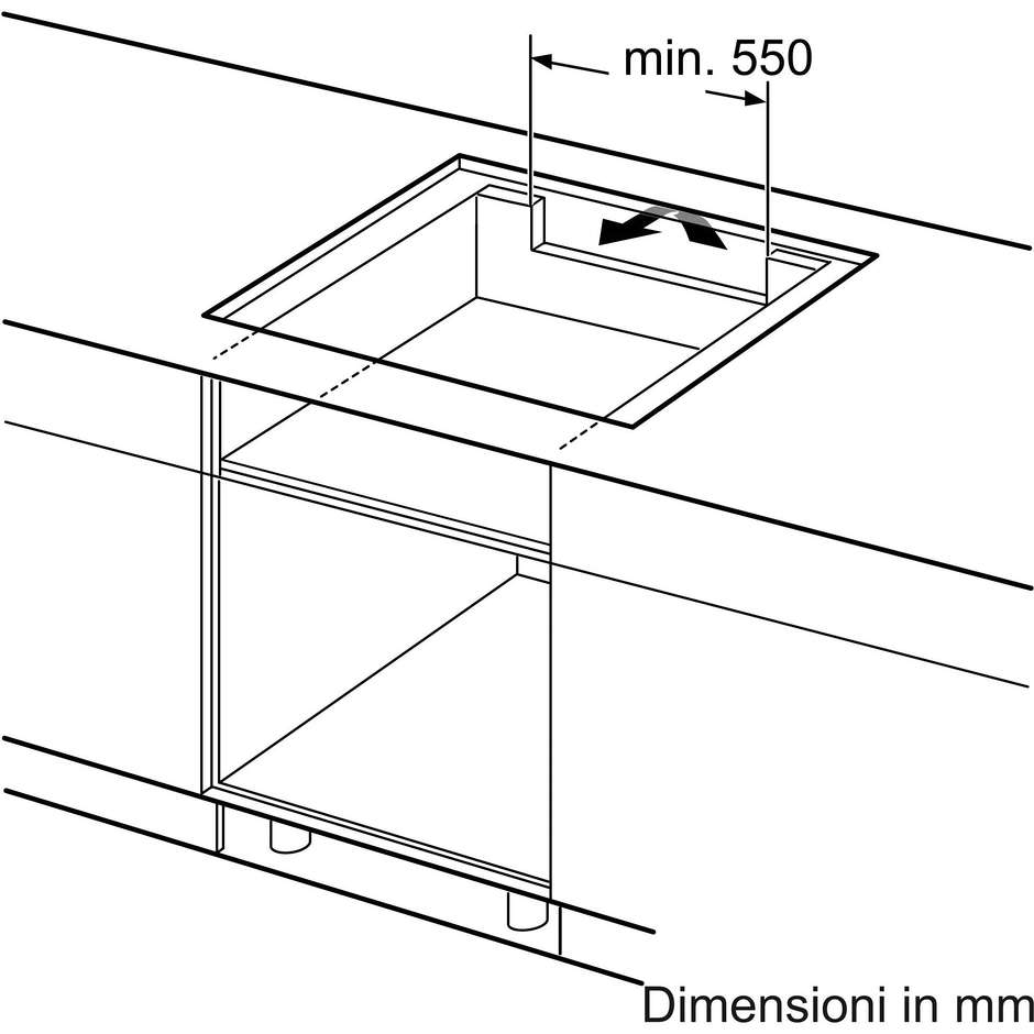 Bosch Serie 8 PXY875DW4E Piano cottura a induzione 80 cm Colore Nero