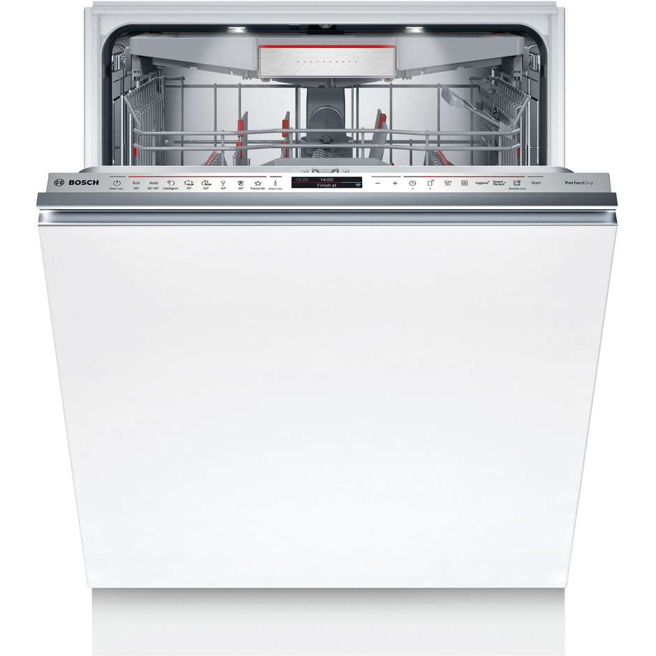 Bosch Serie 8 SMV8YCX02E Lavastoviglie a Scomparsa Totale 60 cm 14 Coperti Classe A PerfectDry Zeolith EmotionLight