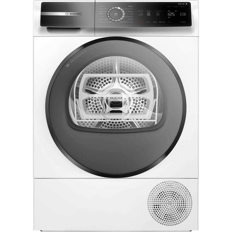 Bosch Serie 8 WQB245B0IT Asciugatrice Pompa di Calore 9 kg Wi-Fi Home Connect SelfCleaning Condenser