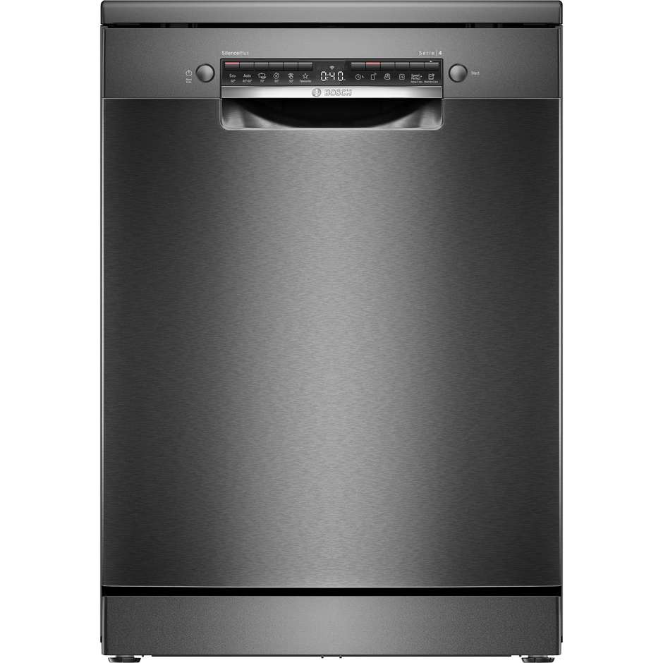 Bosch SMS4EMC06E lavastoviglie 60 cm 14 coperti nera, classe B