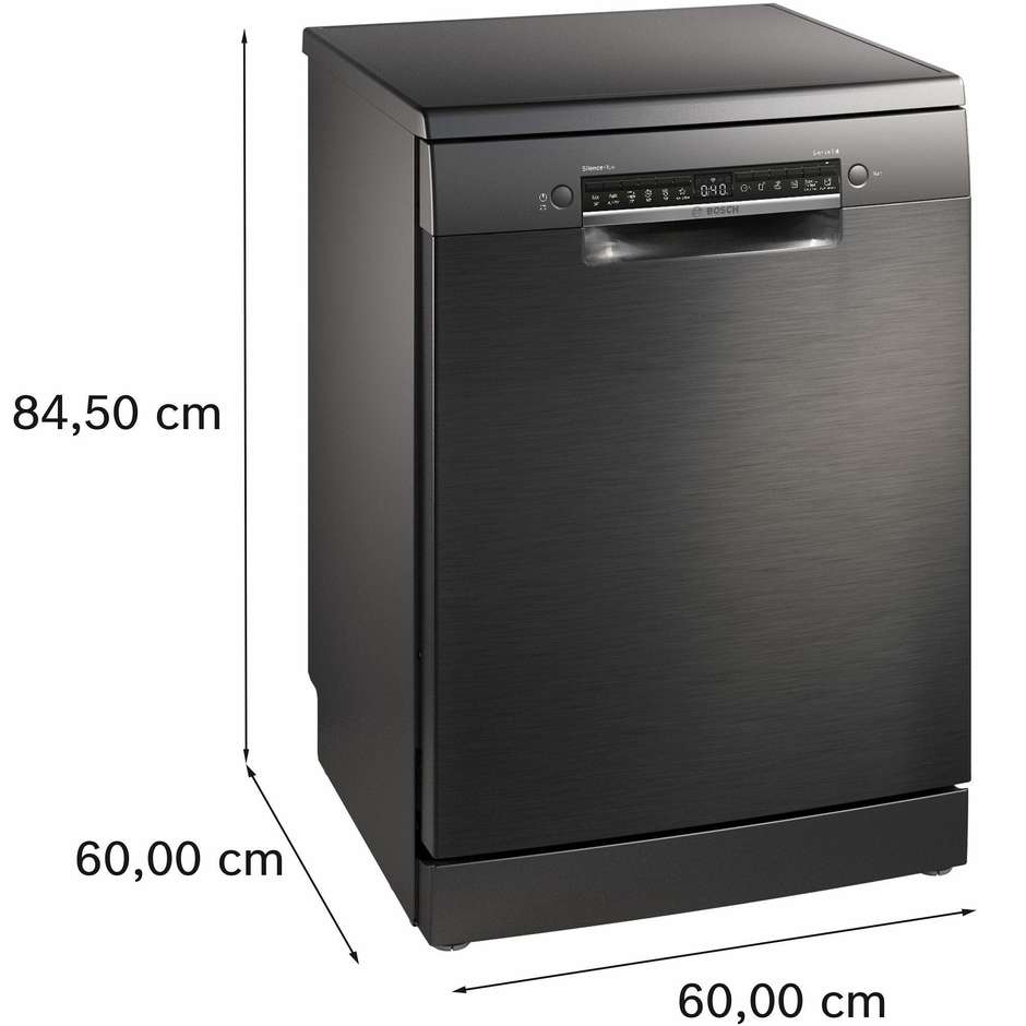 Bosch SMS4EMC06E lavastoviglie 60 cm 14 coperti nera, classe B