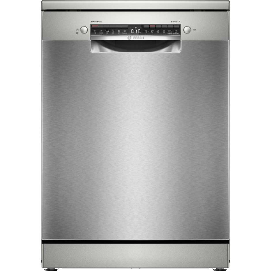 Bosch SMS4EMI01E lavastoviglie 60 cm 14 coperti finitura inox, classe C