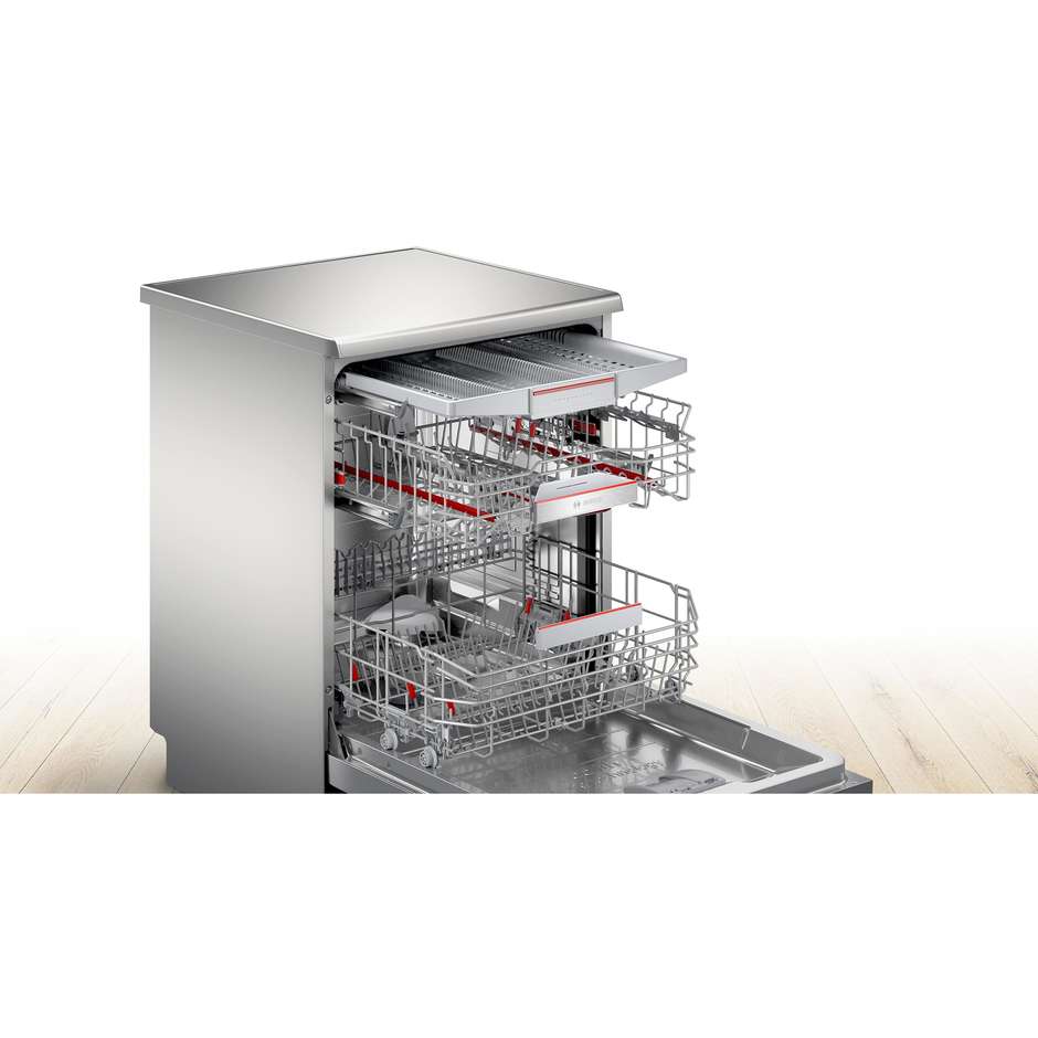 Bosch SMS6ZCI42E lavastoviglie 60 cm 14 coperti finitura inox, classe C
