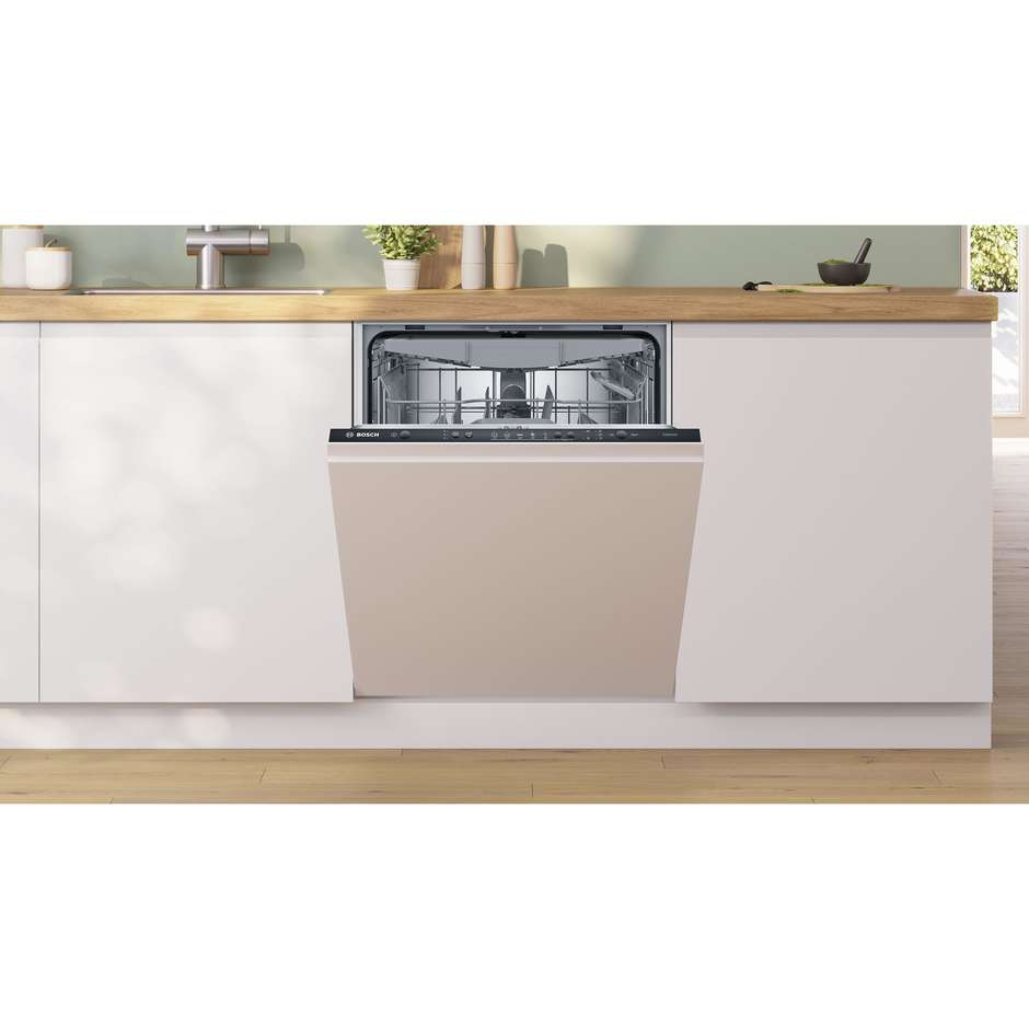 BOSCH SMV25EX02E Lavastoviglie da Incasso a Scomparsa Totale 60 cm Standard 13 Coperti 5 Programmi Classe E 48 dB Cestelli Modulari