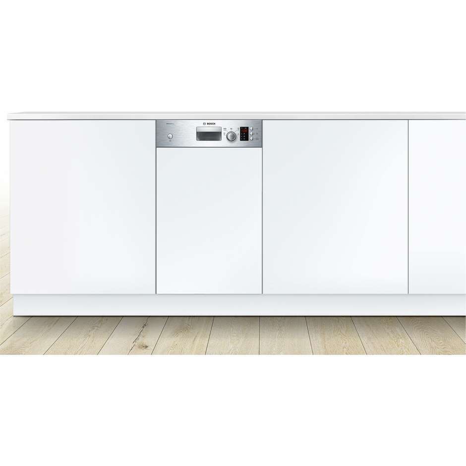 Bosch SPI50E85EU lavastoviglie da semi incasso 45 cm 9 coperti 5 programmi classe A+ frontalino inox