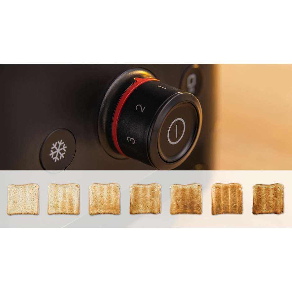Bosch TAT3M123 MyMoment Tostapane Compatto 2 Fette 950 W con Scaldapanini Integrato Nero