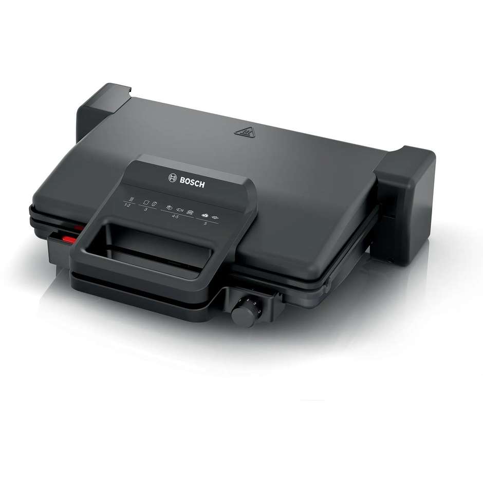Bosch TCG3323 Bistecchiera Elettrica 2000 W Piastre Rimovibili Nero