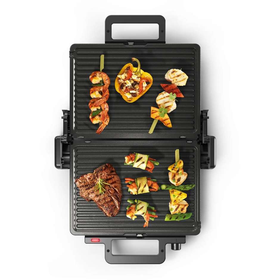 Bosch TCG3323 Bistecchiera Elettrica 2000 W Piastre Rimovibili Nero