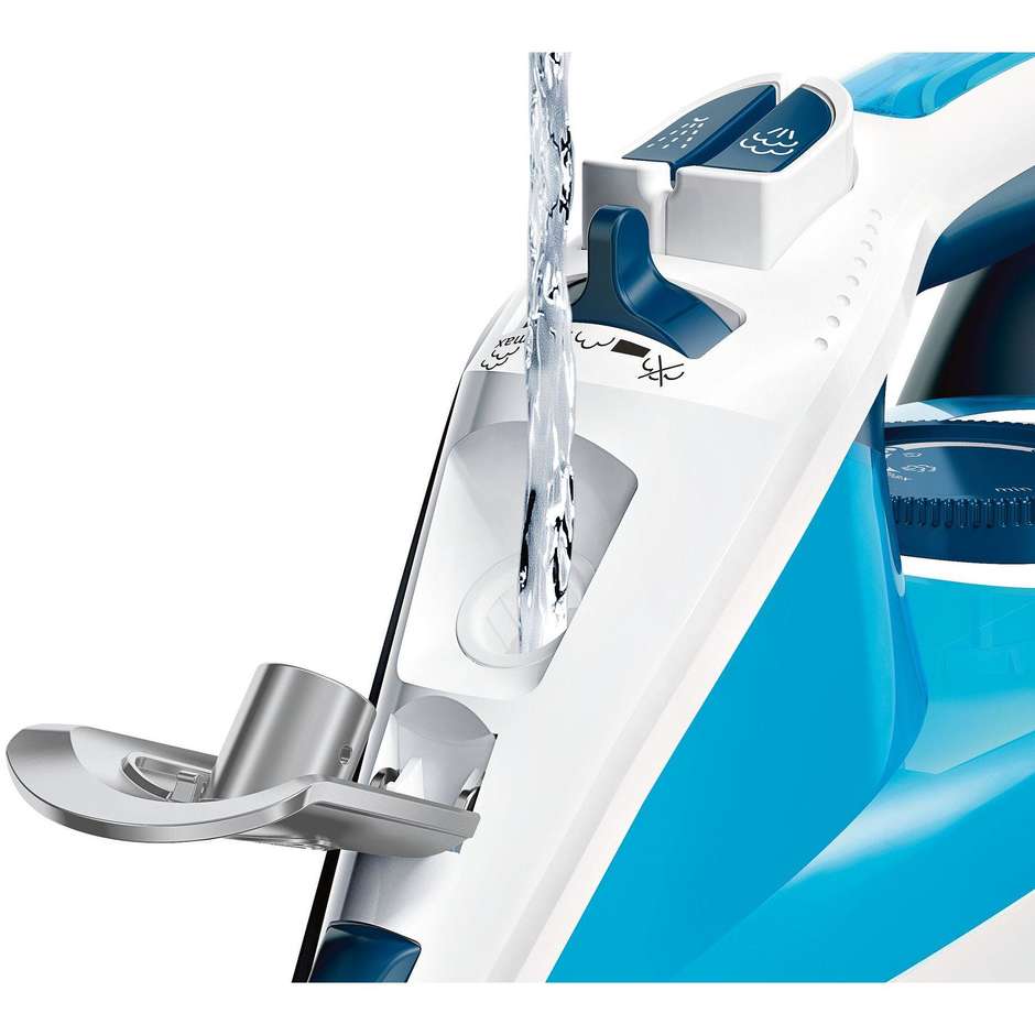 Bosch TDA3028210 Ferro da stiro a vapore Potenza 2800 W Colore blu e bianco