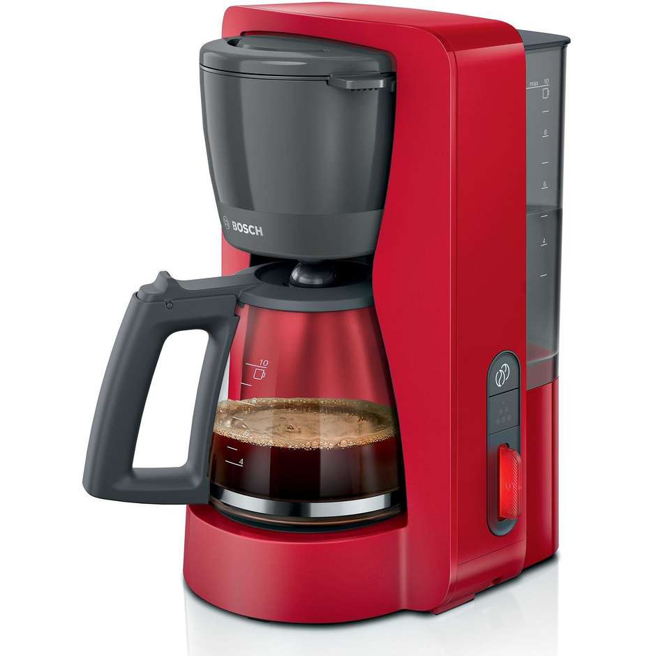 Bosch TKA3M134 Macchina da Caffè Americana con Filtro MyMoment 1200 W Rosso