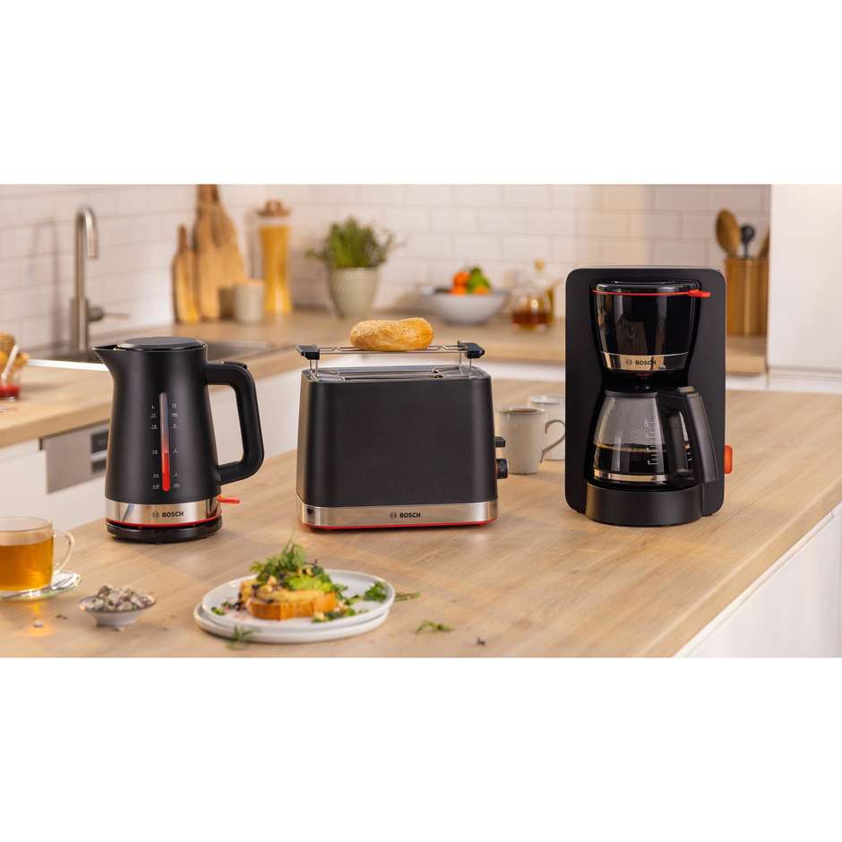 Bosch TWK3M123 MyMoment Bollitore Elettrico 1,7 Litri 2400 W Plastica Opaca Nero