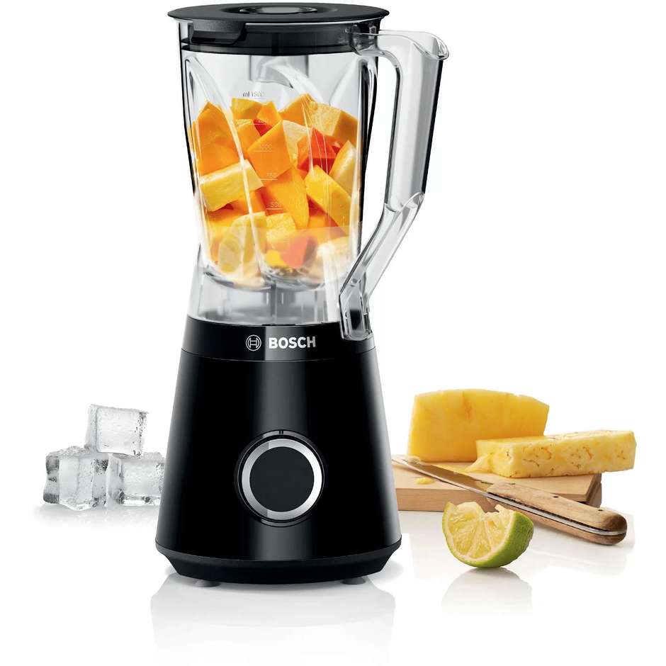 Bosch VitaPower Serie 4 MMB6141B Frullatore da Tavolo 1200 W Caraffa Tritan 1,5 Litri Nero