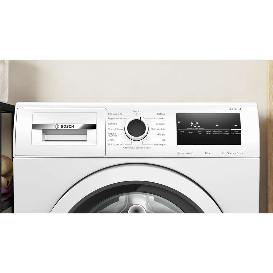 Bosch WAN24208II Lavatrice Carica frontale Capacita 8 Kg 1200 Giri/min Classe A Colore Bianco