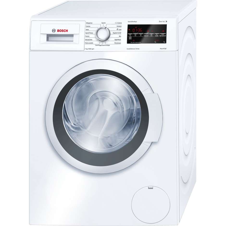 Bosch WAT20427IT lavatrice carica frontale 7 Kg 1000 giri classe A+++ colore bianco