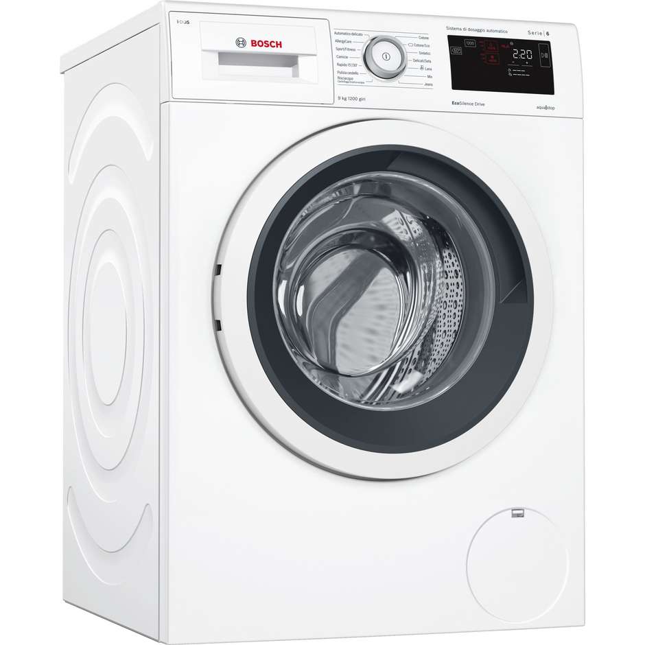 Bosch WAT24649IT lavatrice carica frontale 9 Kg 1200 giri classe A+++-30% colore bianco