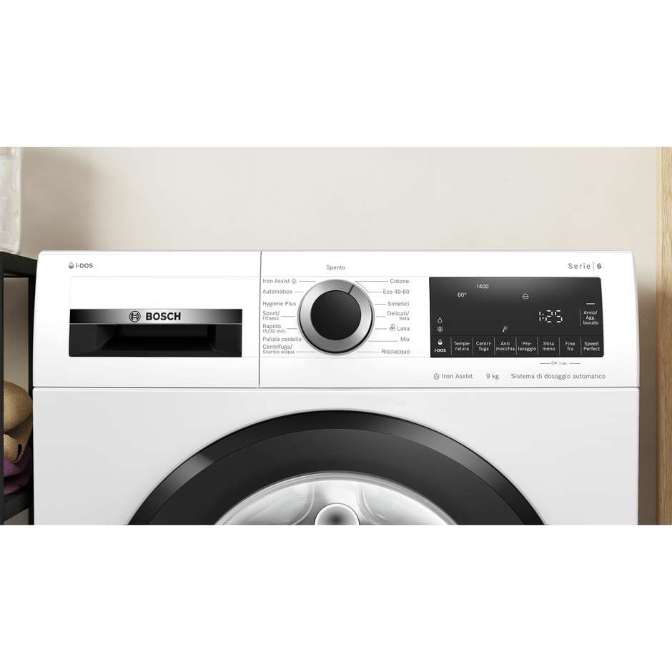 Bosch WGG244F0II Lavatrice Carica Frontale Capacita 9 Kg 1400 Giri/min Classe A Colore Bianco