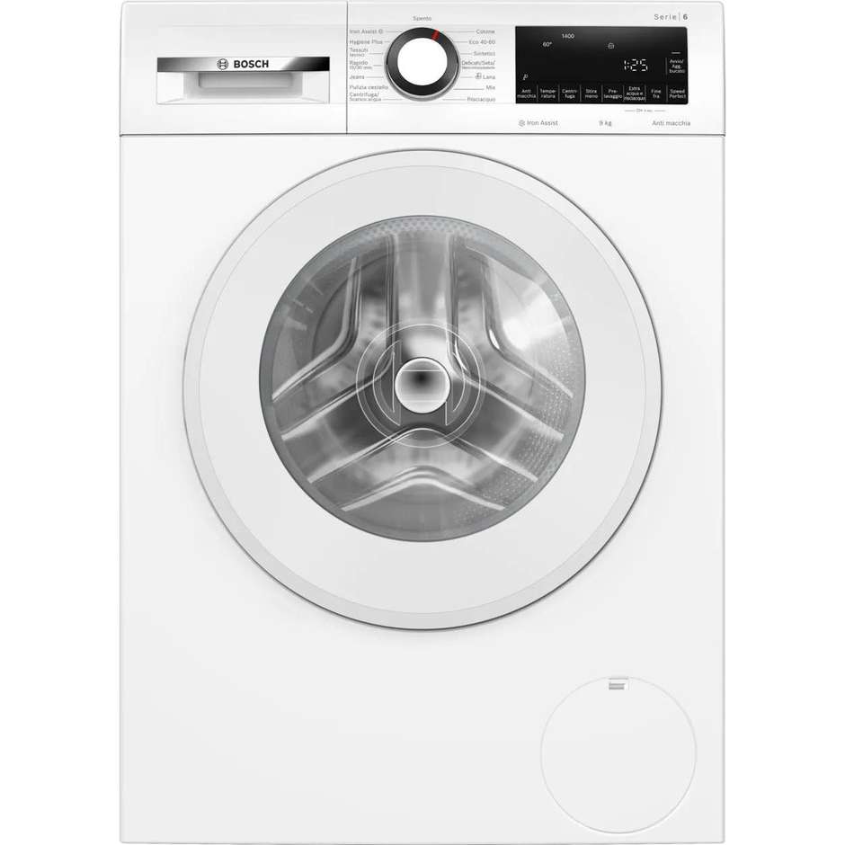 Bosch WGG244Z6IT Lavatrice 9 kg 1400 giri Classe A con Iron Assist