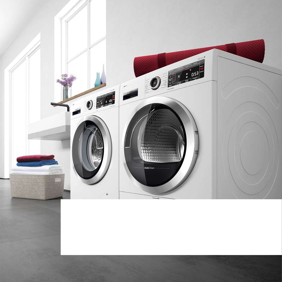Bosch WQG243D6IT Asciugatrice a Pompa di Calore 9 kg Classe A++ Bianco
