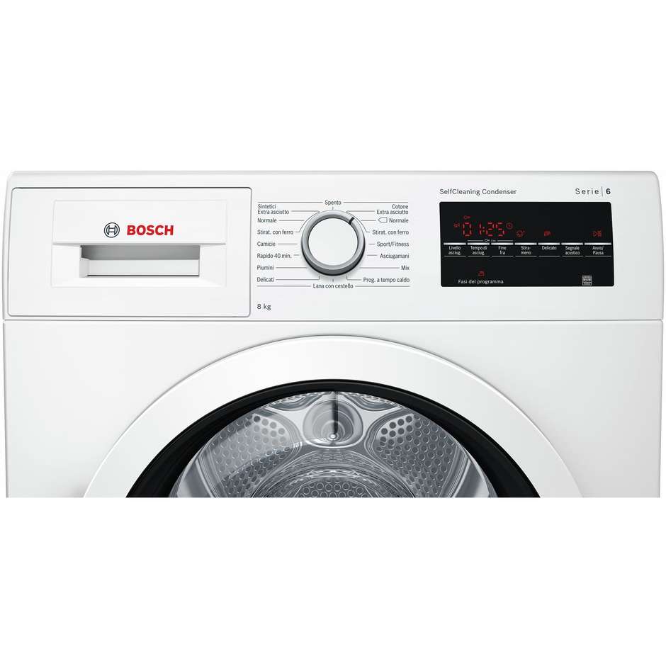 Bosch WTW85468II asciugatrice con pompa di calore 8 Kg classe A++ colore Bianco