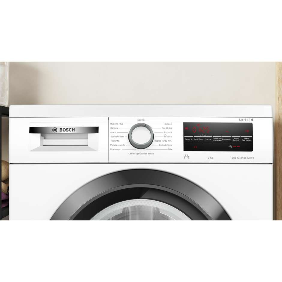 Bosch WUU28T29II Lavatrice Carica frontale Capacita 9 Kg 1400 Giri/min Classe A Colore Bianco