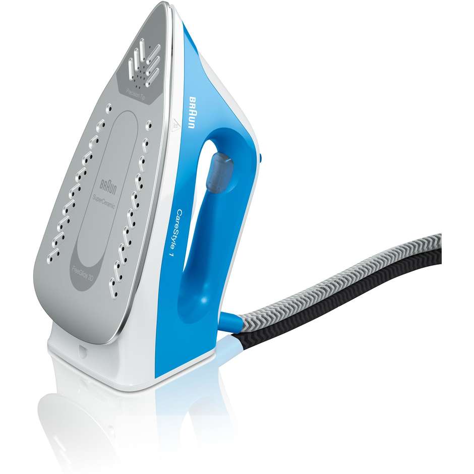 Braun Carestyle1 IS1012BL Ferro A Vapore Con Caldaia: 5 Anni Garanzia, Ricarica Continua, 340 G/min Vapore, Piastra Superceramica, Autospegnimento
