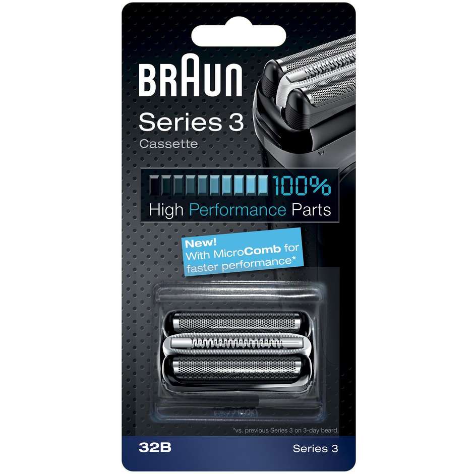 Braun Combi 32B Testina di ricambio lamina+blocco coltelli per rasoio Serie 3 Cruzer Clean Shave