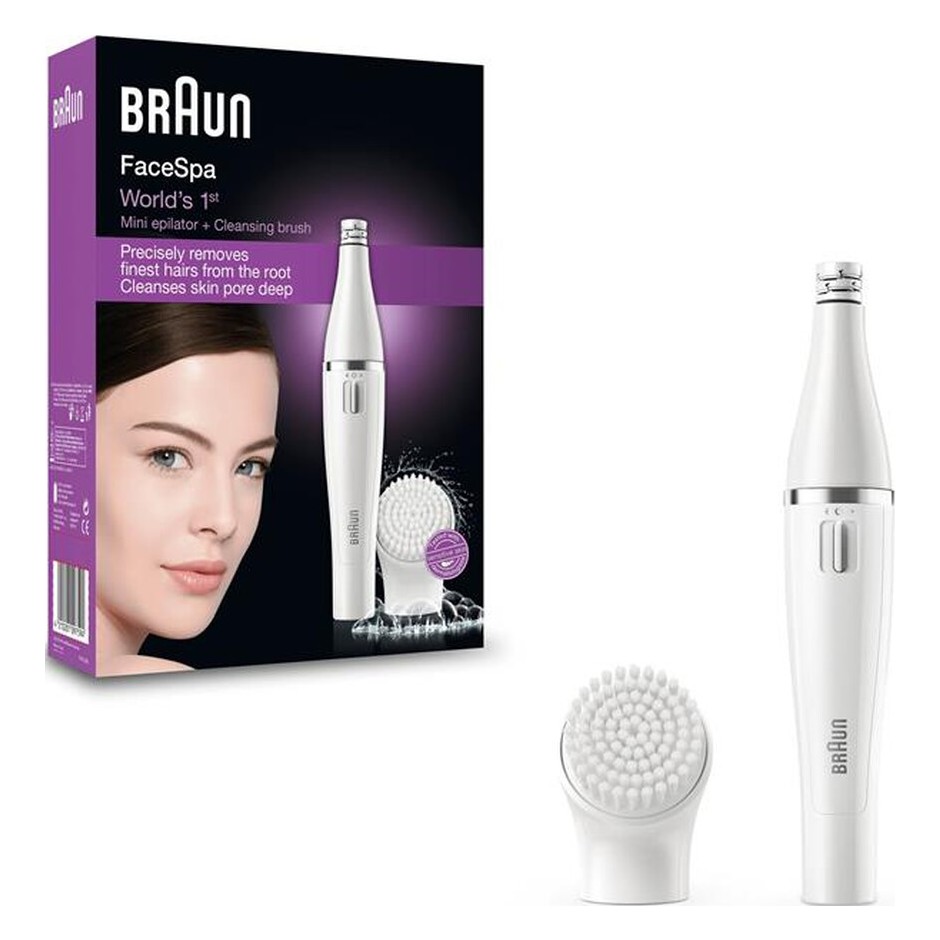 Braun Face 810 Epilatore viso con spazzola per la pulizia Bianco