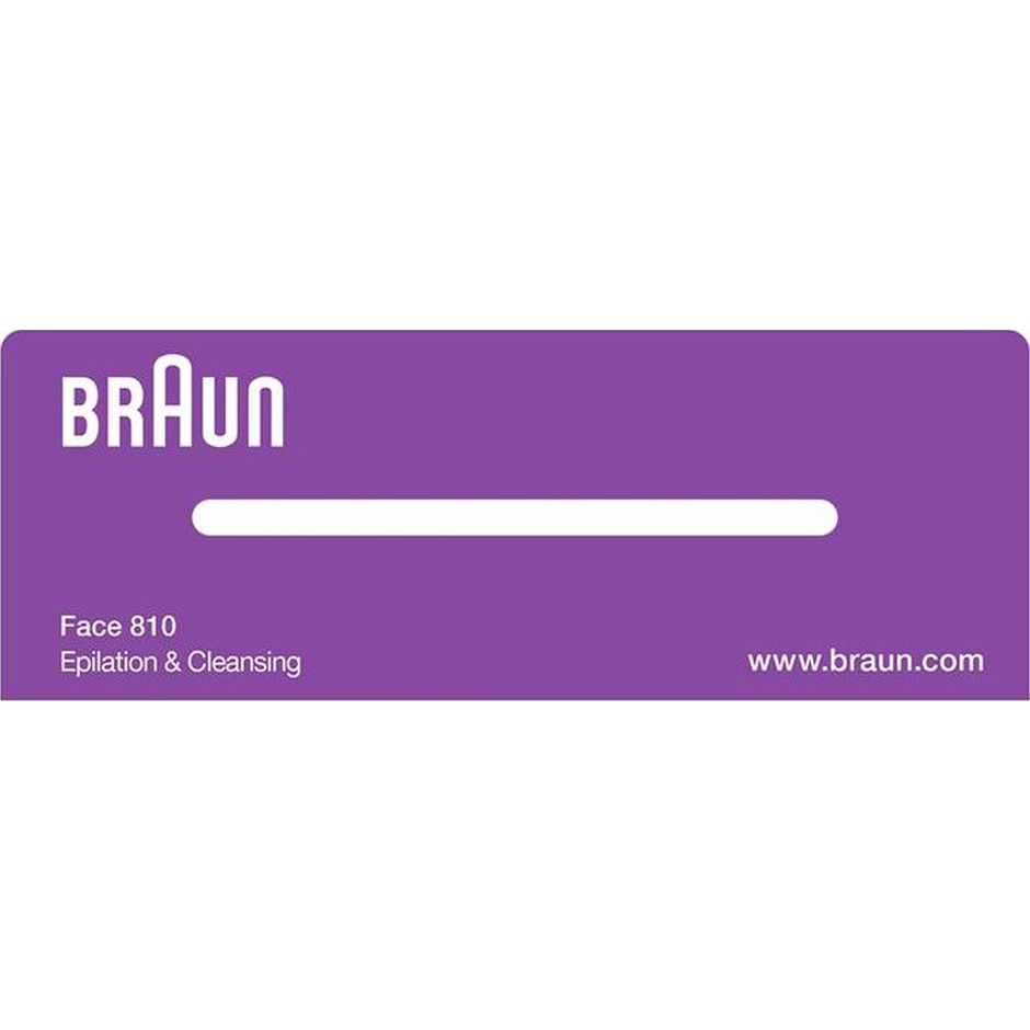 Braun Face 810 Epilatore viso con spazzola per la pulizia Bianco