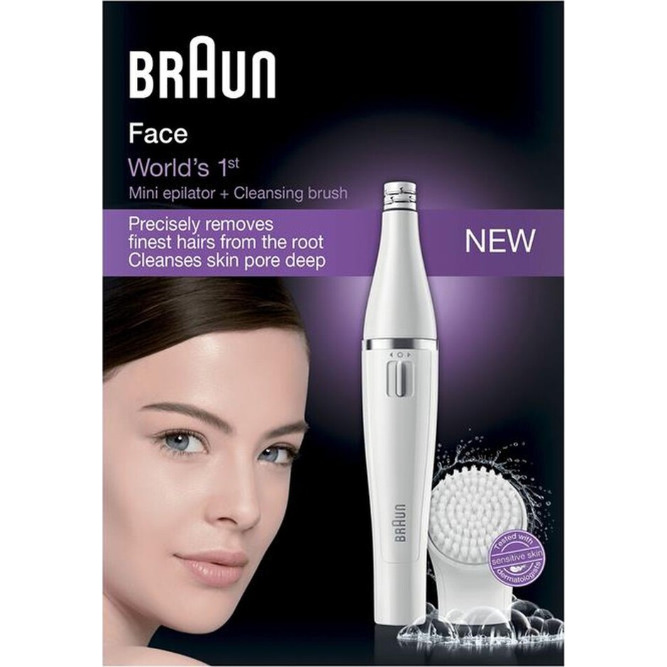 Braun Face 810 Epilatore viso con spazzola per la pulizia Bianco