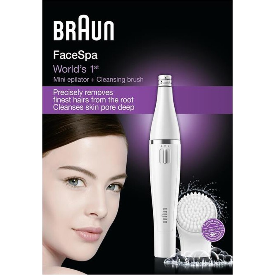 Braun Face 810 Epilatore viso con spazzola per la pulizia Bianco