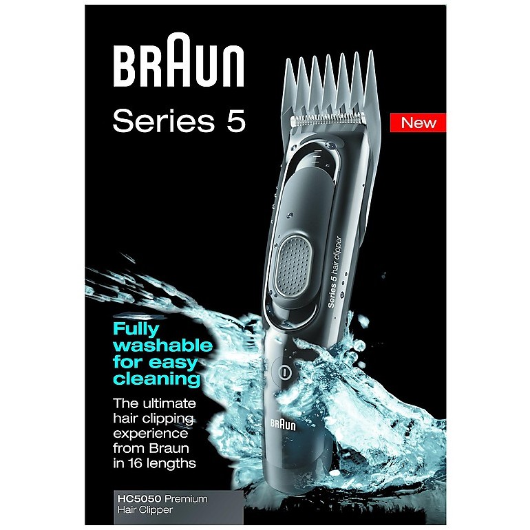 Braun HC-5050 Tagliacapelli ricaricabile con accessori colore nero - Cura  Capelli rasoi tagliacapelli - ClickForShop