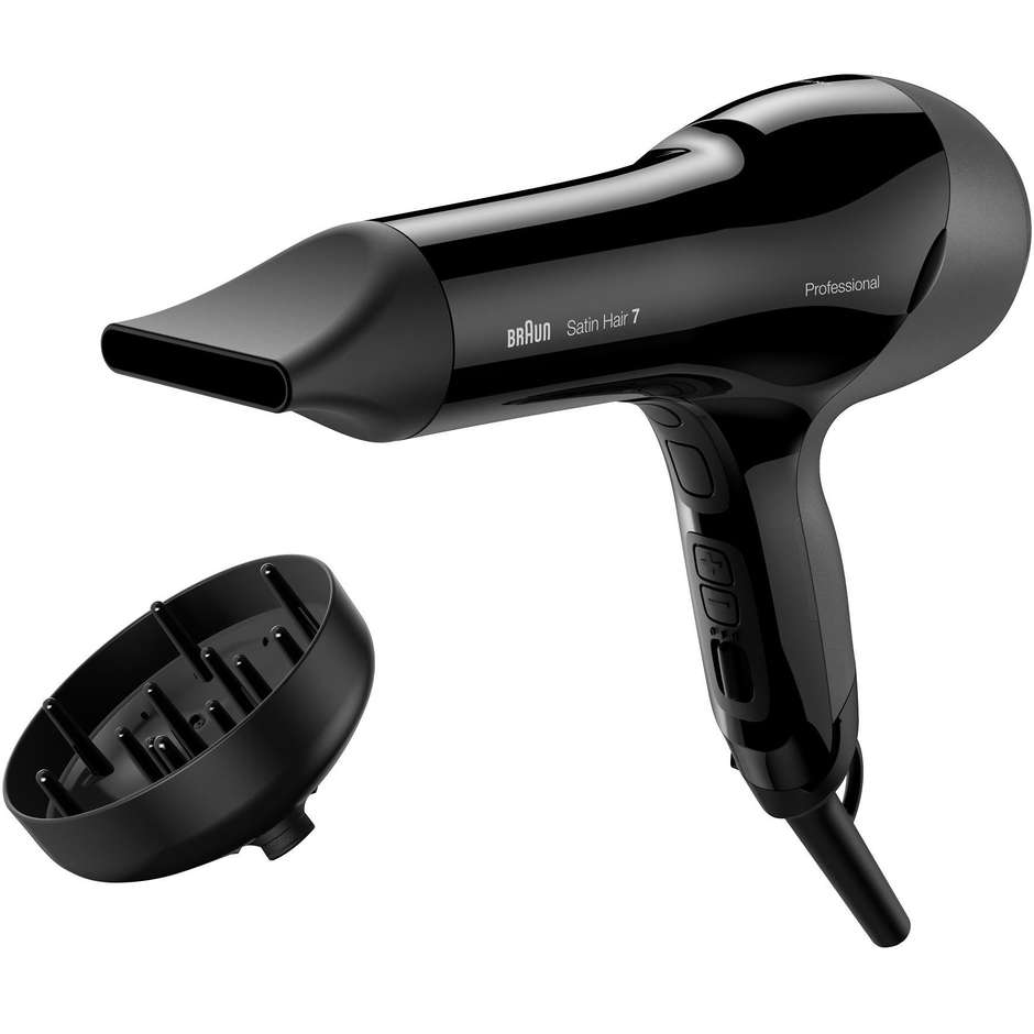 Braun HD785 Satin Hair 7 SensoDryer asciugacapelli professionale 2000 Watt con iontec e diffusore