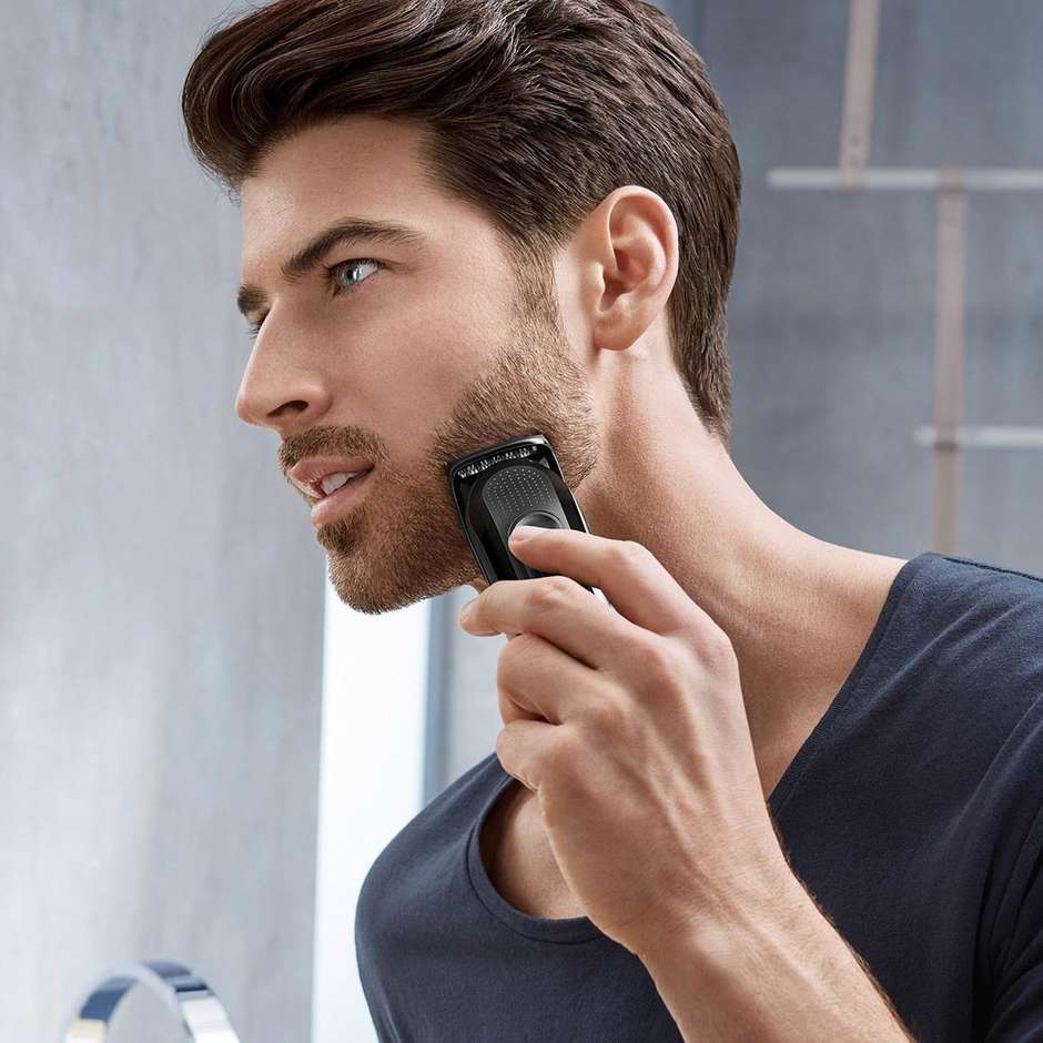 Braun MGK3020 Multigroomer rifinitore per il viso e la testa con 6 accessori