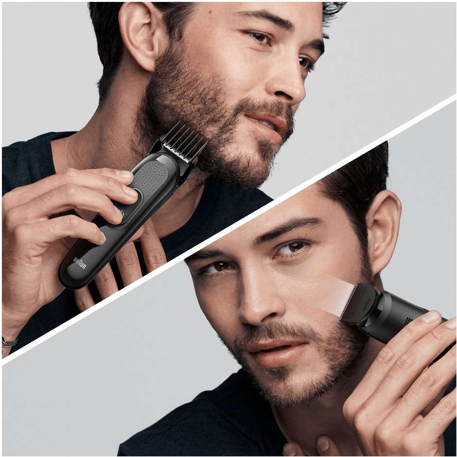 Braun MGK3335 rifinitore 6 in 1 per barba e capelli, autonomia 50 minuti