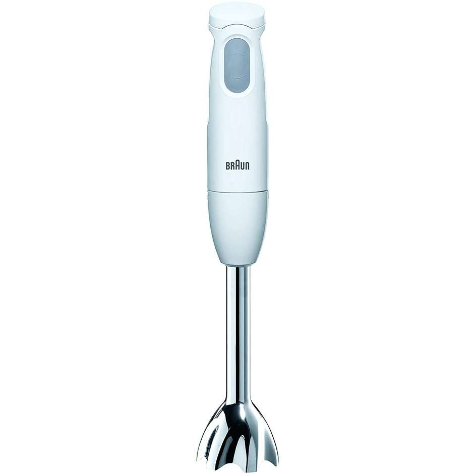 Braun MultiQuick 1 MQ 100 Curry Frullatore ad Immersione 450W con Bicchiere Graduato 600ml Bianco e Verde