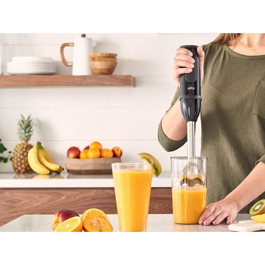 Braun MultiQuick 5 Vario MQ5235BK Frullatore ad Immersione 1000W 21 Velocità Tritatutto 500ml Frusta Nero