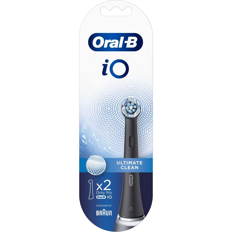 Braun Oral-B Clean Black Testine di Ricambio per spazzolino elettrico 2 pz colore nero
