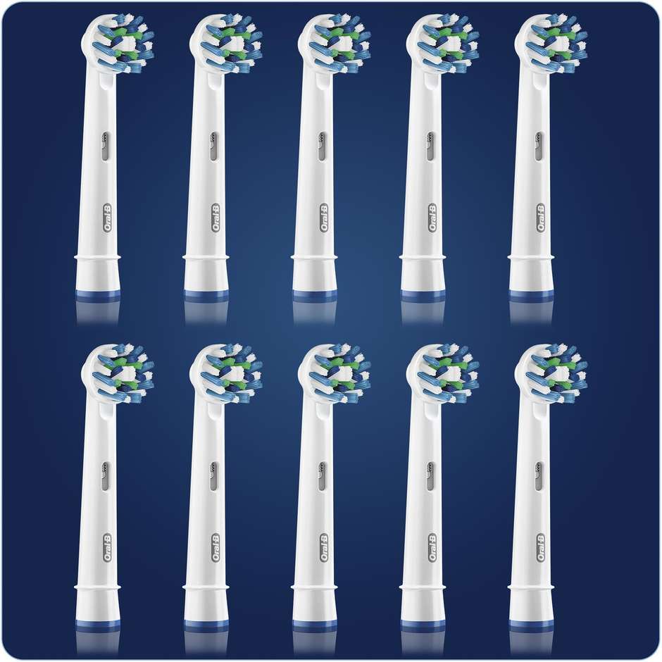 Braun Oral-B CrossAction EB 50 Testine di ricambio per spazzolino 8 pz + 2 extra