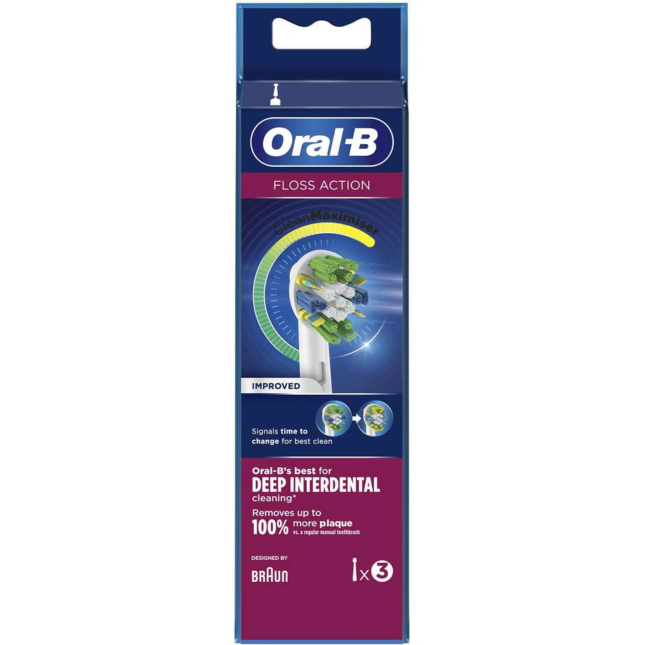 Braun Oral-B EB25-3 NEW testine di ricambio per spazzolino elettrico colore bianco