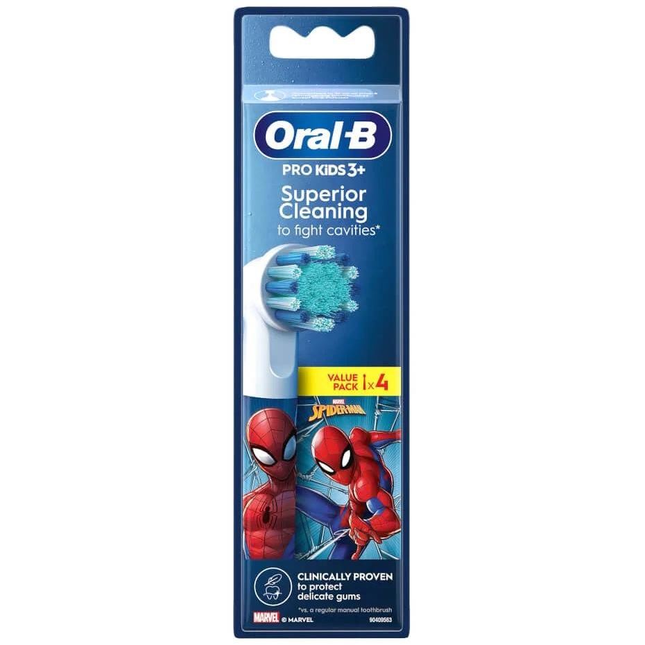 Braun Oral-B Kids 3+ Spiderman 4 testine di ricambio