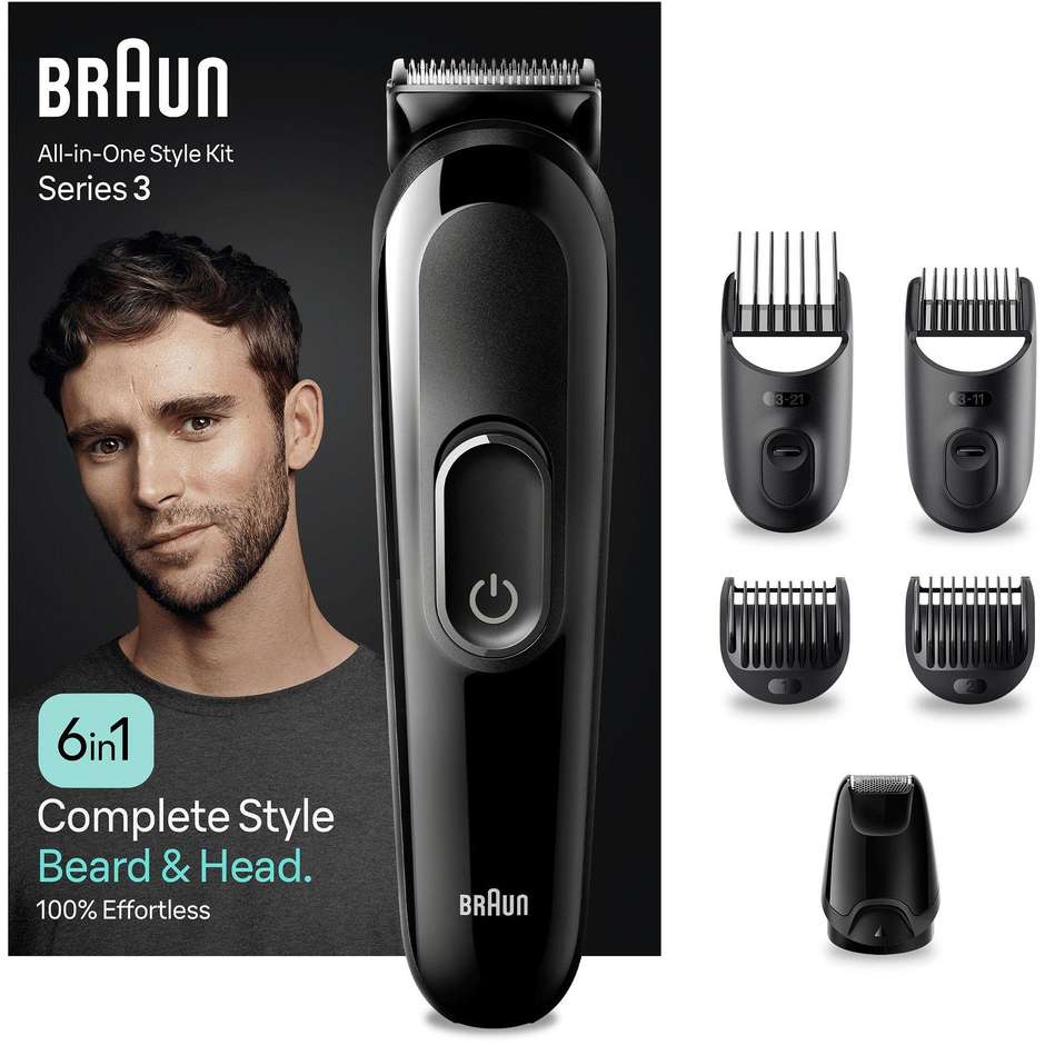 Braun Series 3 MGK3410 kit per lo styling con autonomia 50 minuti