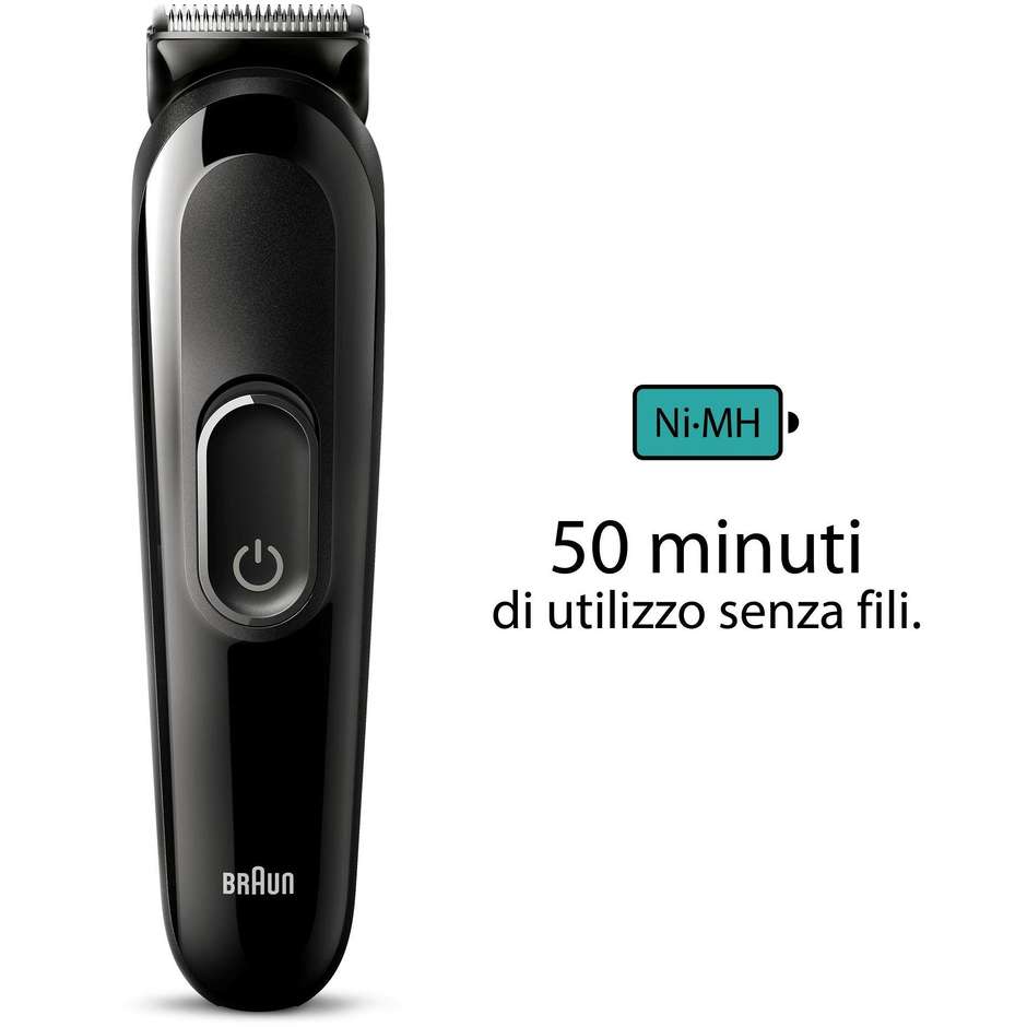 Braun Series 3 MGK3410 kit per lo styling con autonomia 50 minuti