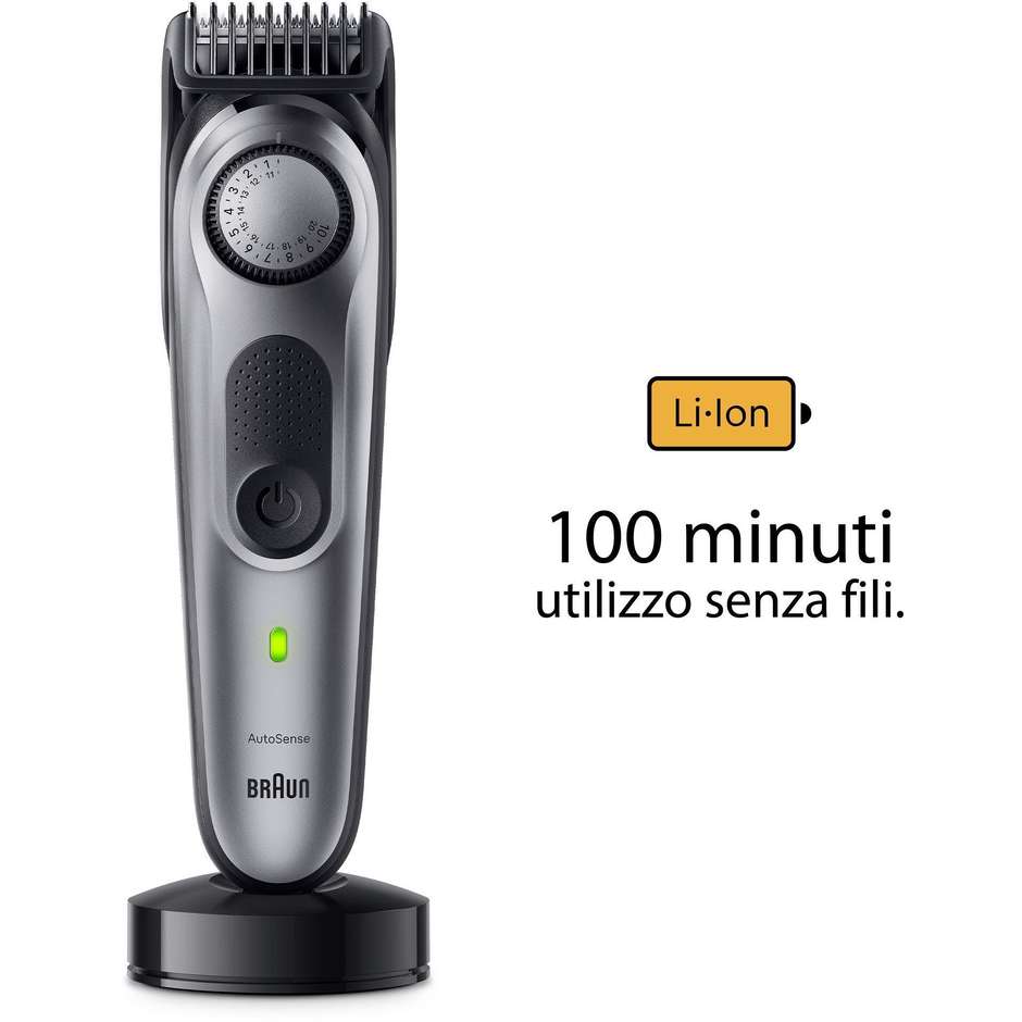 Braun Series 7 BT7420 Regolabarba di Precisione con Lama ProBlade e Ghiera a 40 Lunghezze