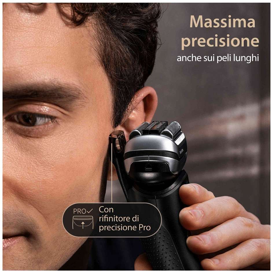 Braun Series 9 Pro+ 9510s Rasoio Trimmer Wet & Dry Accessori Colore Nero