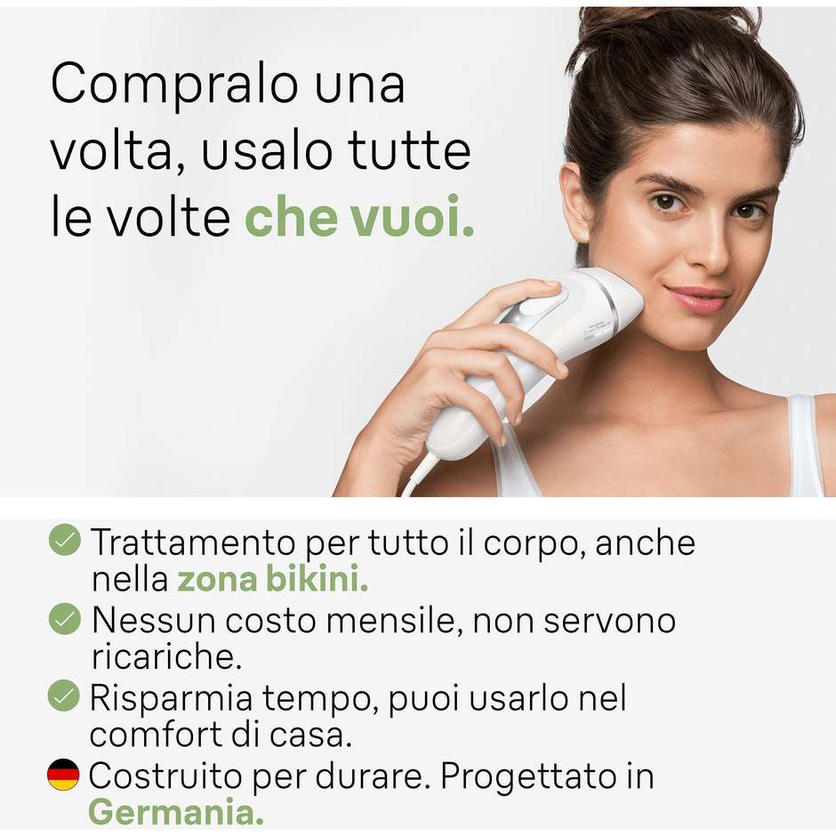Braun Silk-expert Pro 3 PL3020 Epilatore Luce Pulsata IPL con Sensore SensoAdapt
