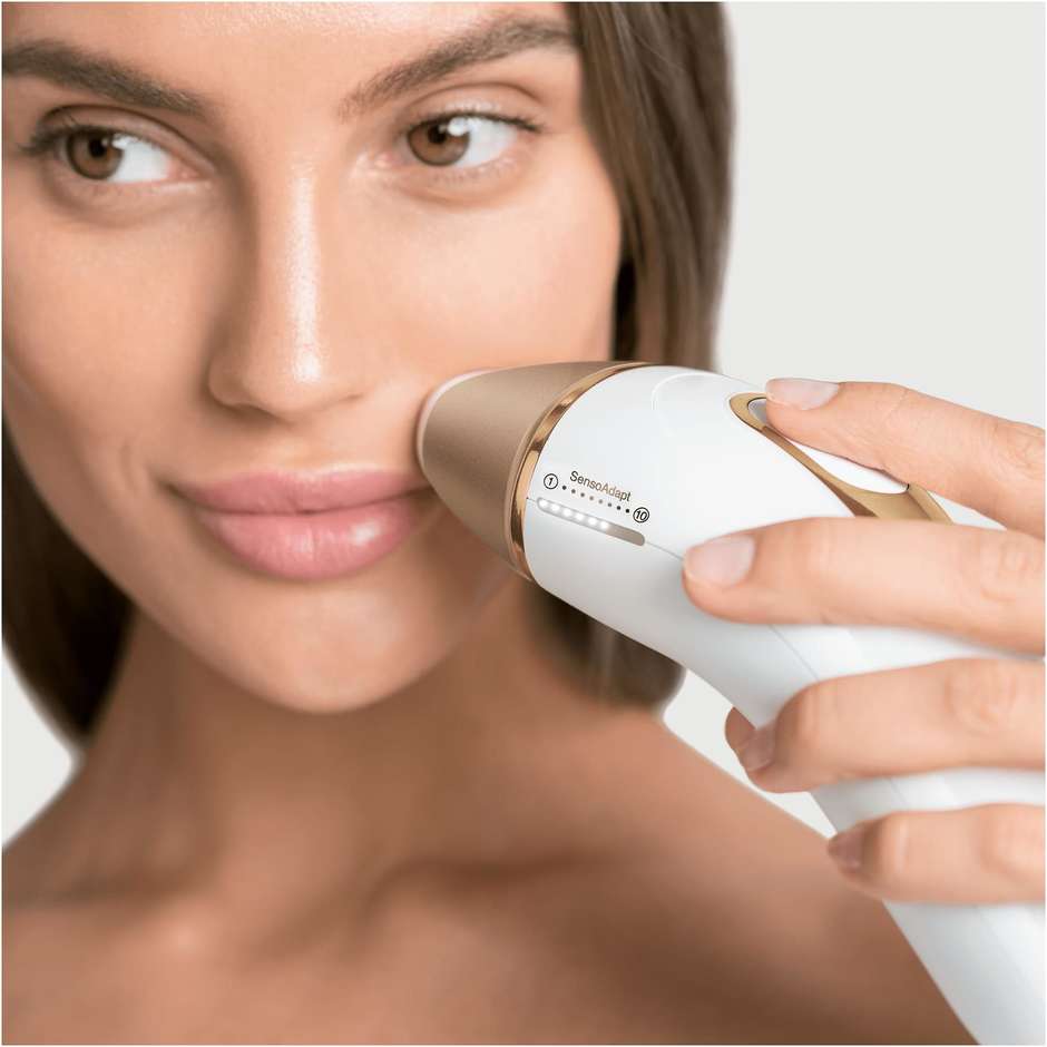 Braun Silk-expert Pro 5 PL5159 epilatore IPL bianco e oro con testina di precisione