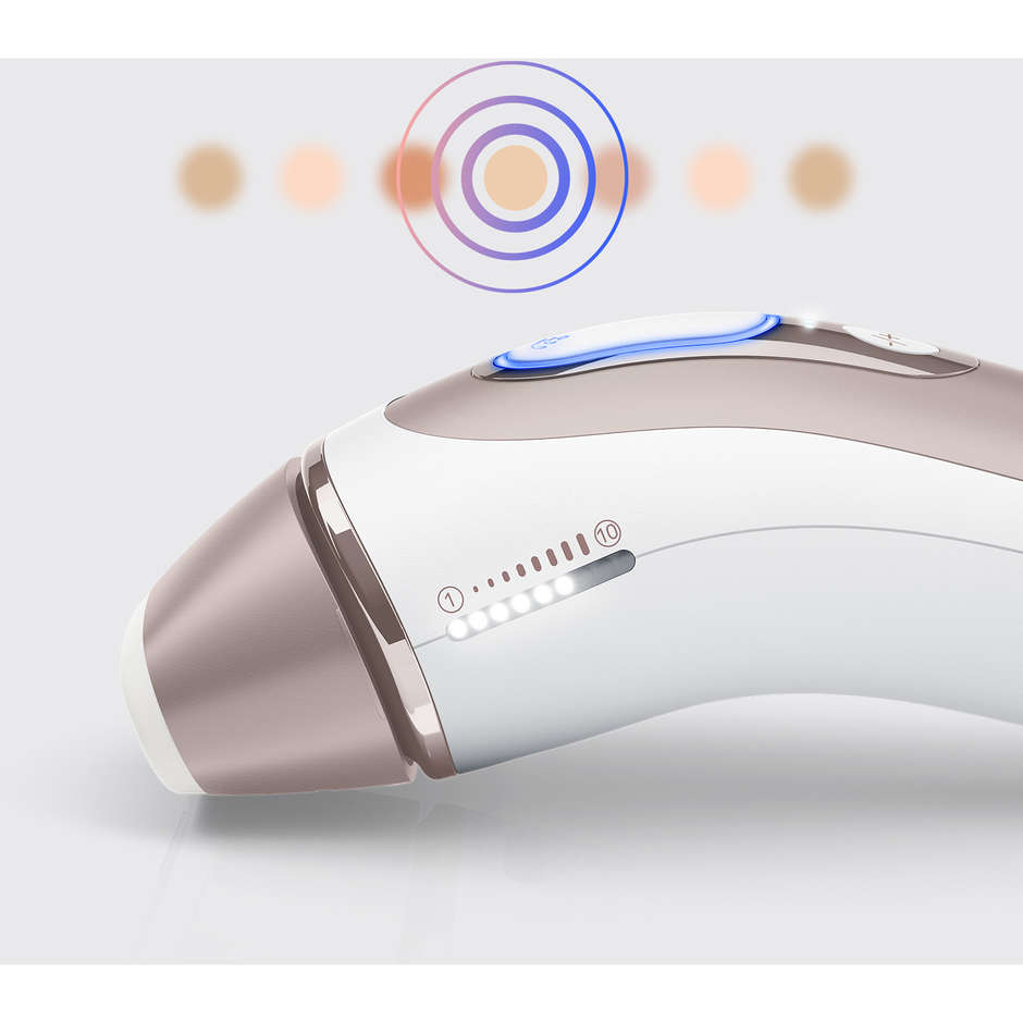 Braun Silk Expert Pro 7 PL7211 Epilatore Luce Pulsata IPL con Sensore Pelle, Testina Precisione e Rasoio – Bianco/Rose Gold