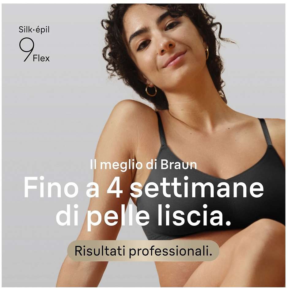 Braun Silk-épil 7 SE7-041 Epilatore Ricaricabile Wet & Dry con Testina Rasoio