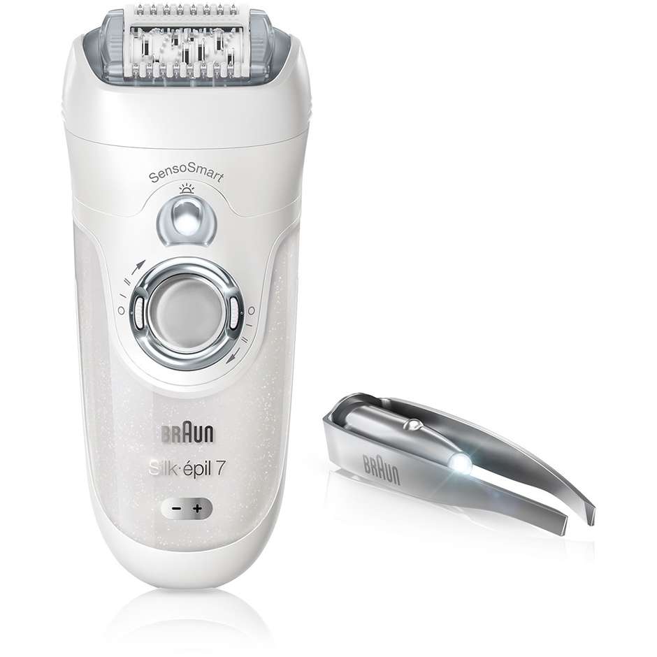 Braun Silk-épil 7 SensoSmart 7/870 Epilatore Ricaricabile Wet&Dry + Accessori