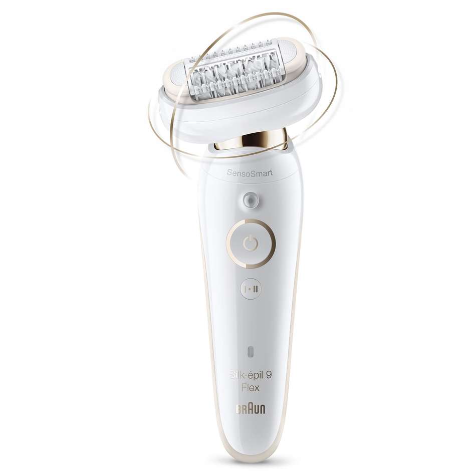 Braun Silk-épil 9 9-001 Epilatore Elettrico Wet & Dry con Testina 3D e SensoSmart